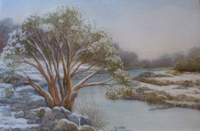 1993 Snow on the Banks (WP) Pastel over 2014